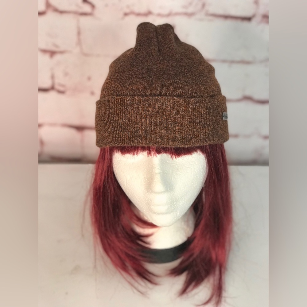 EASTERN MOUNTAIN SPORTS Unisex beanie knit cap hat  brown and black One Size NWT - Picture 14 of 16